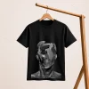 Abstract Face T-Shirt, Artistic Graphic T-Shirt, Black Graphic Tee, Minimalist T-Shirt, Modern Art T-Shirt, Premium Cotton T-Shirt